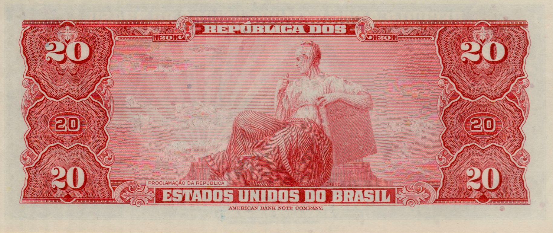 Brazil 20 1961 UNC P-168/b